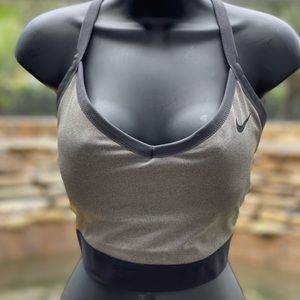 NIKE INDY LIGHT SUPPORT SPORTS BRA (2X) BQ0974-091 GRAY/BLK
